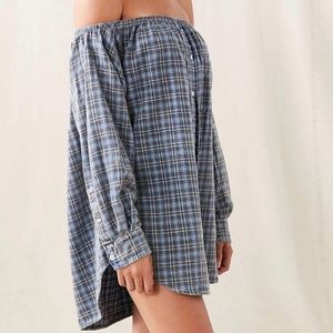 NEW Urban Outfitters "vintage flannel shirt dress"